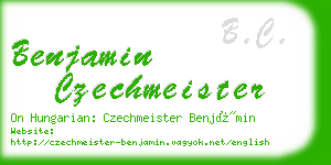 benjamin czechmeister business card